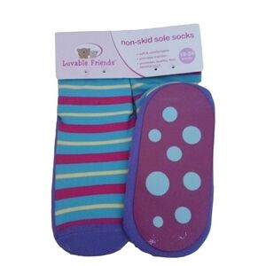LUVABLE FRIENDS NON SKID SOLE SOCKS